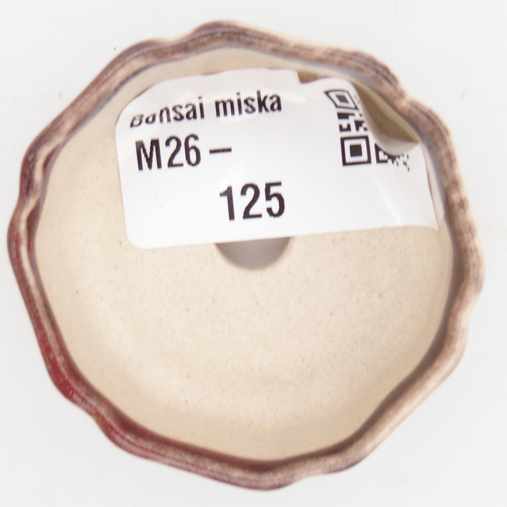 Mini bonsai miska 4,5 x 4,5 x 2 cm, barva červená