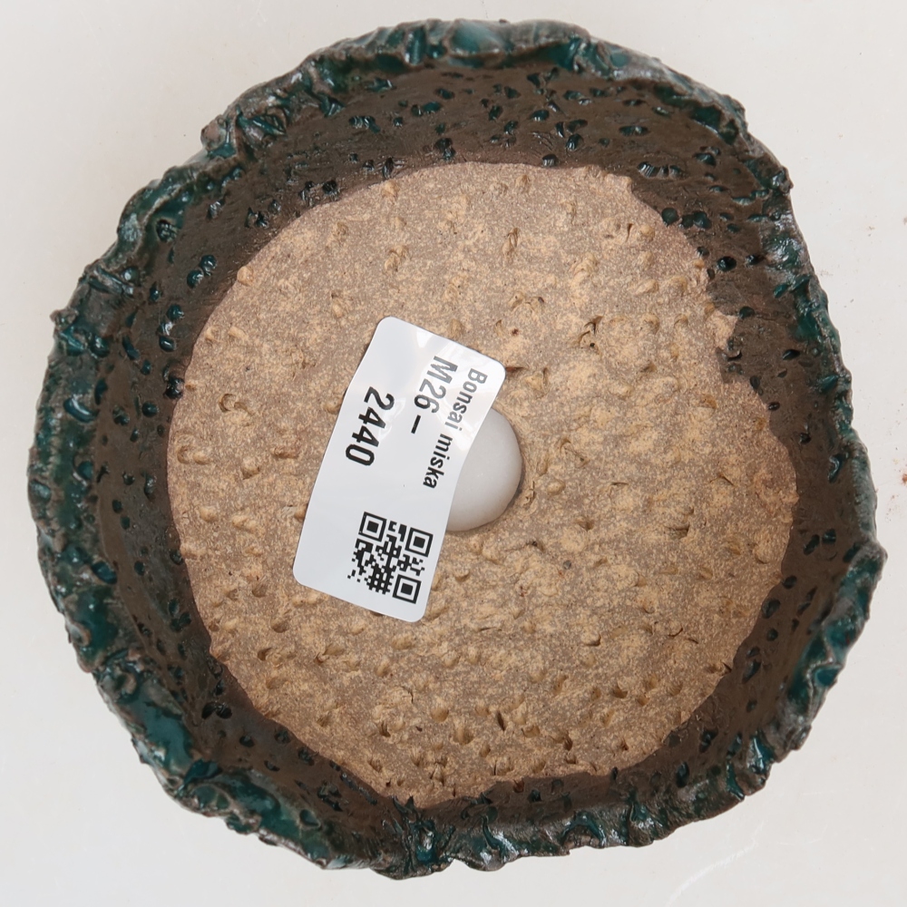 Keramická Skořápka  10 x 10 x 6,5 cm , barva zelená