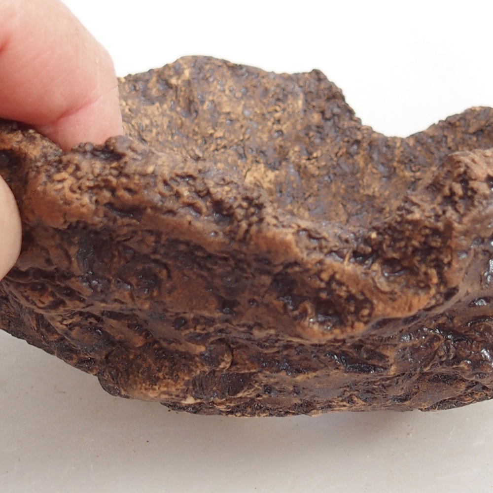 Keramická Skořápka 18 x 18 x 12 cm , barva hnědá