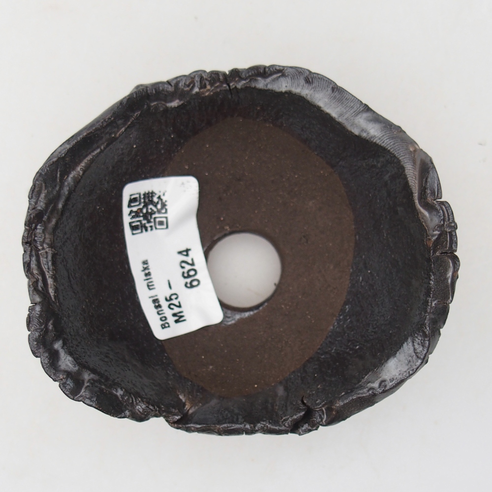 Keramická Skořápka  9 x 8 x 5 cm , barva černá