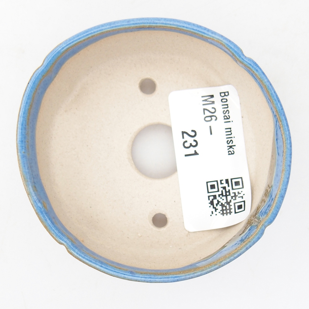 Mini bonsai miska 6,5 x 6,5 x 2,5 cm, barva modrá