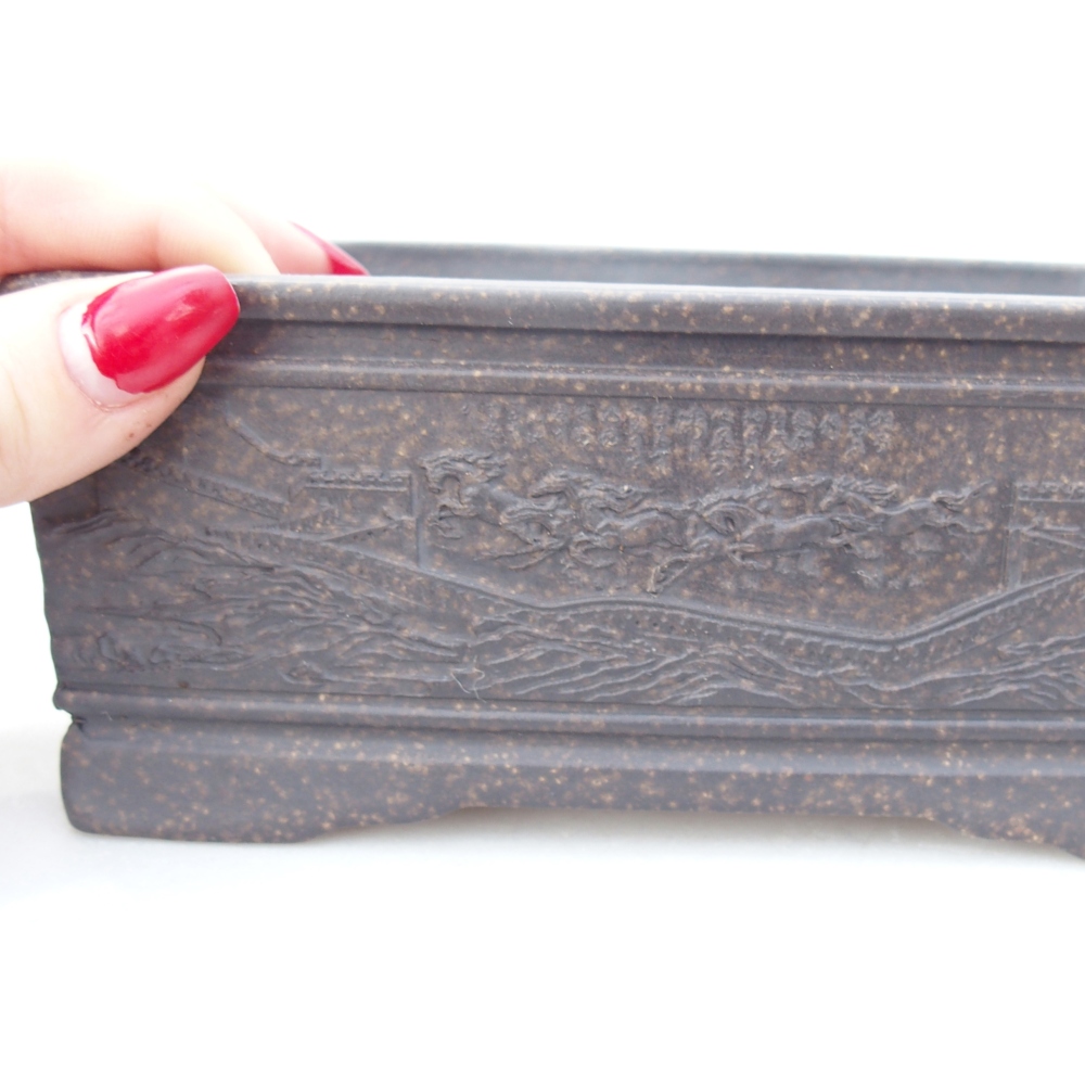 Miska 16 x 11,5 x 6,5 cm barva hnědá