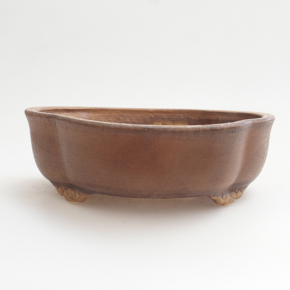 Keramická bonsai miska 16,5 x 15 x 5,5 cm, barva hnědá