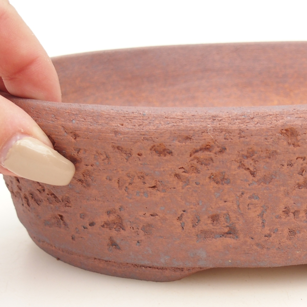Bonsai miska 19,5 x 16 x 6 cm , barva kovová