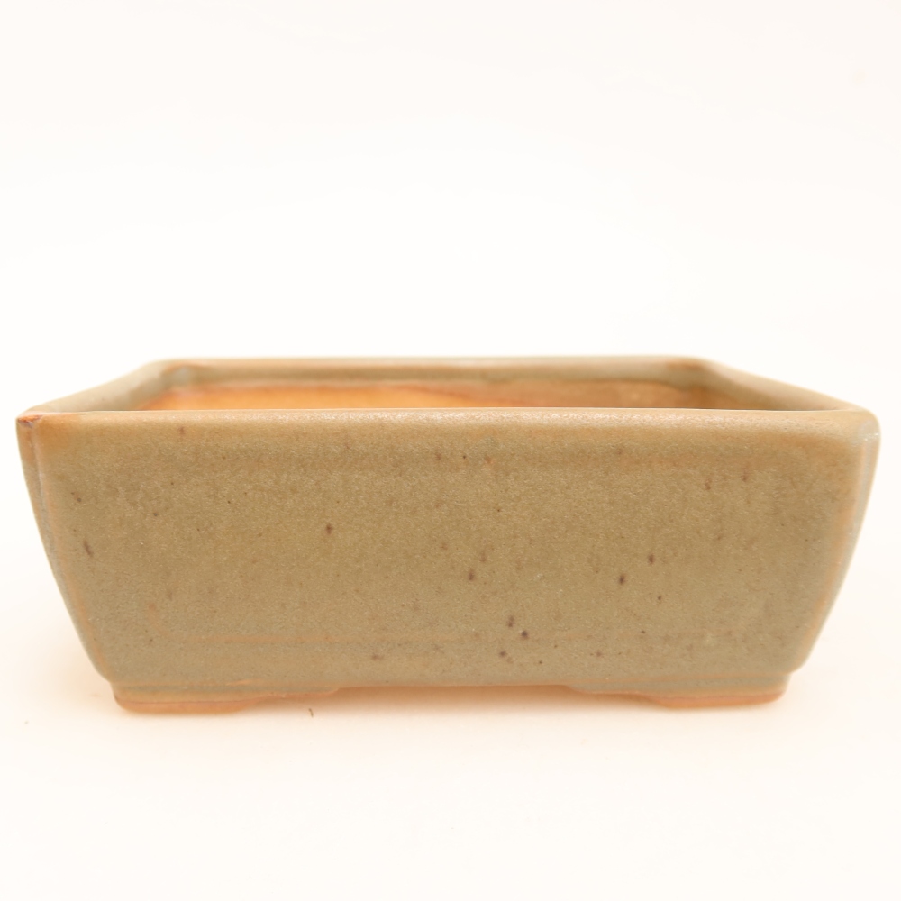 Keramická bonsai miska 13 x 9 x 5 cm, barva šedá