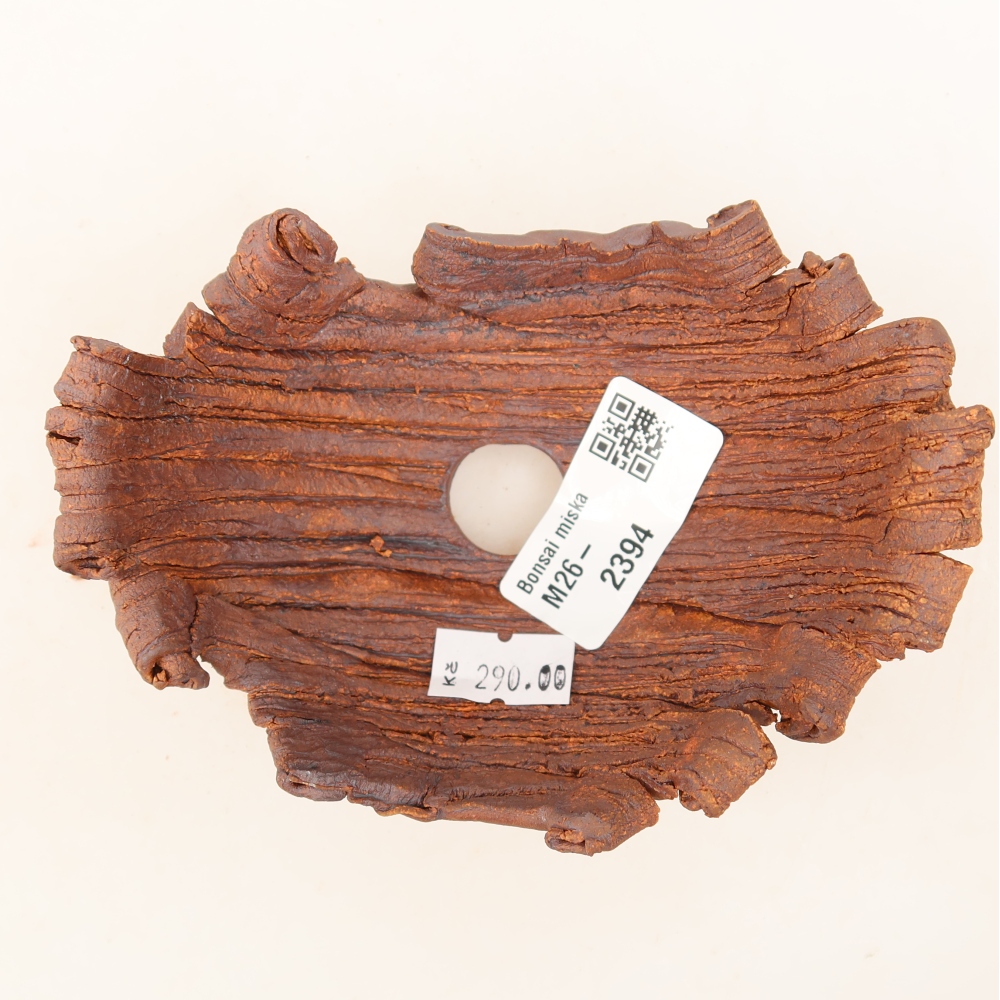 Keramická Skořápka  12 x 8,5 x 5,5 cm , barva hnědá