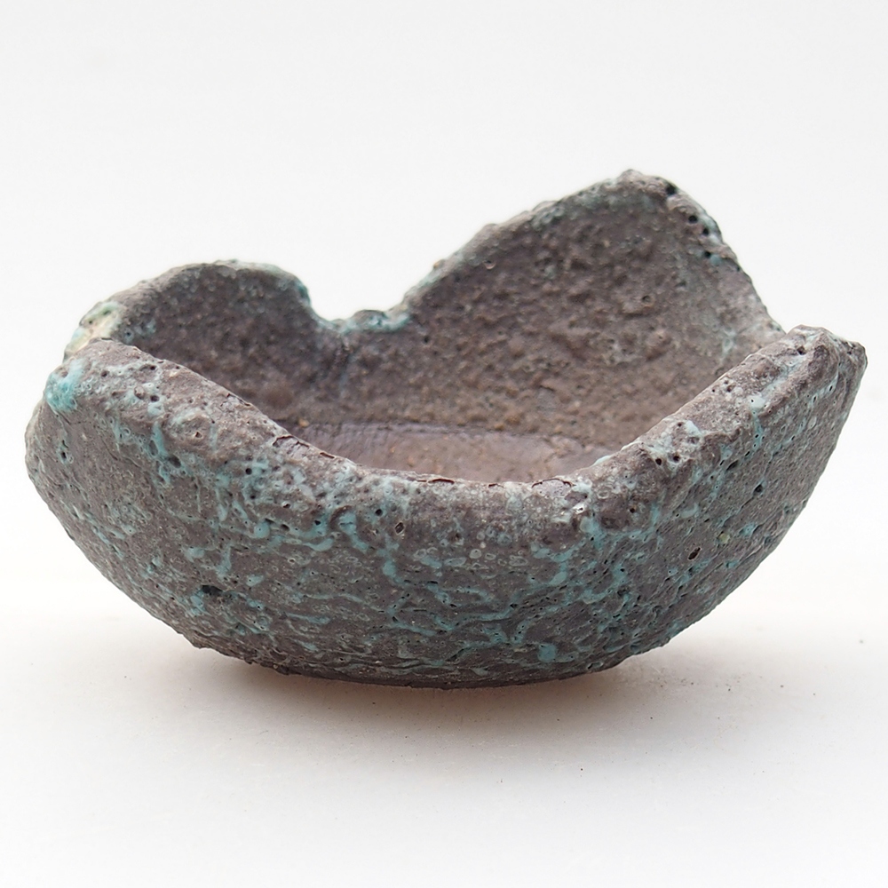 Keramická Skořápka  9 x 9 x 5,5 cm , barva modrá
