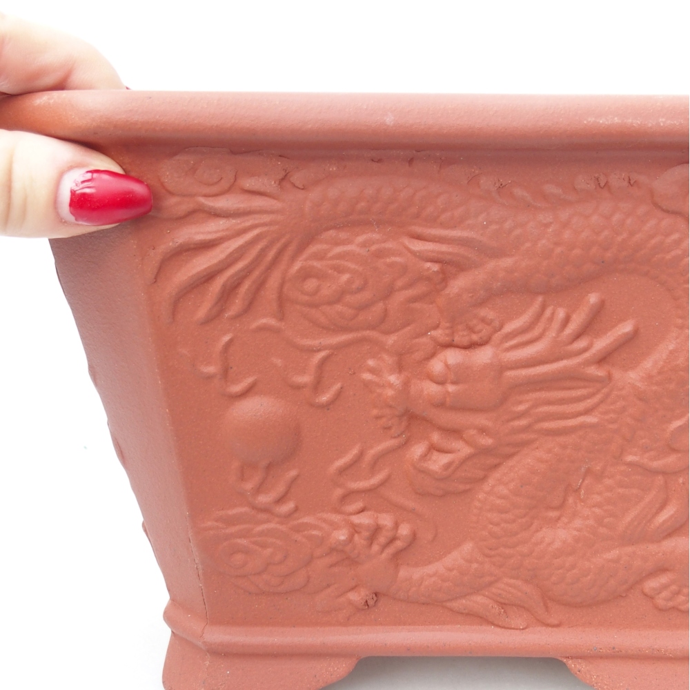 Miska 21 x 21 x 14 cm barva cihlová 