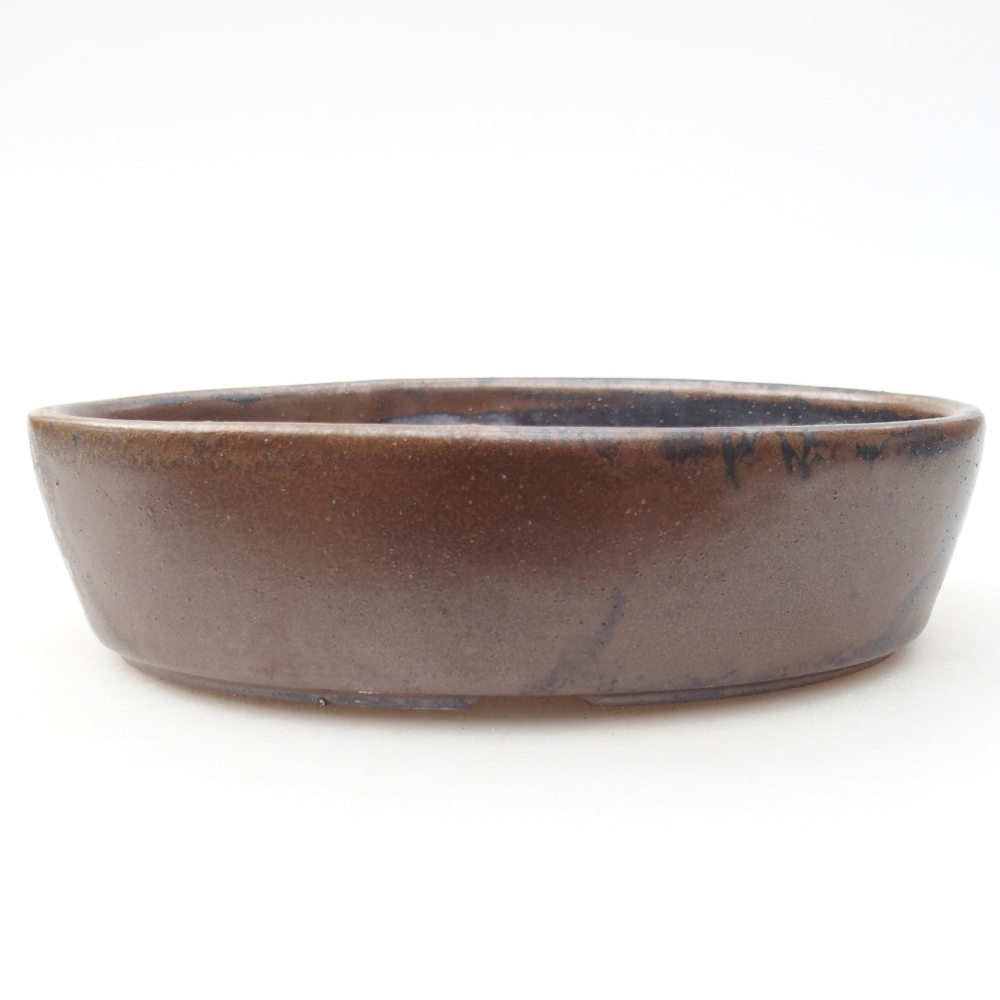 Keramická bonsai miska 16,5 x 11,5 x 4,5 cm, barva hnědá