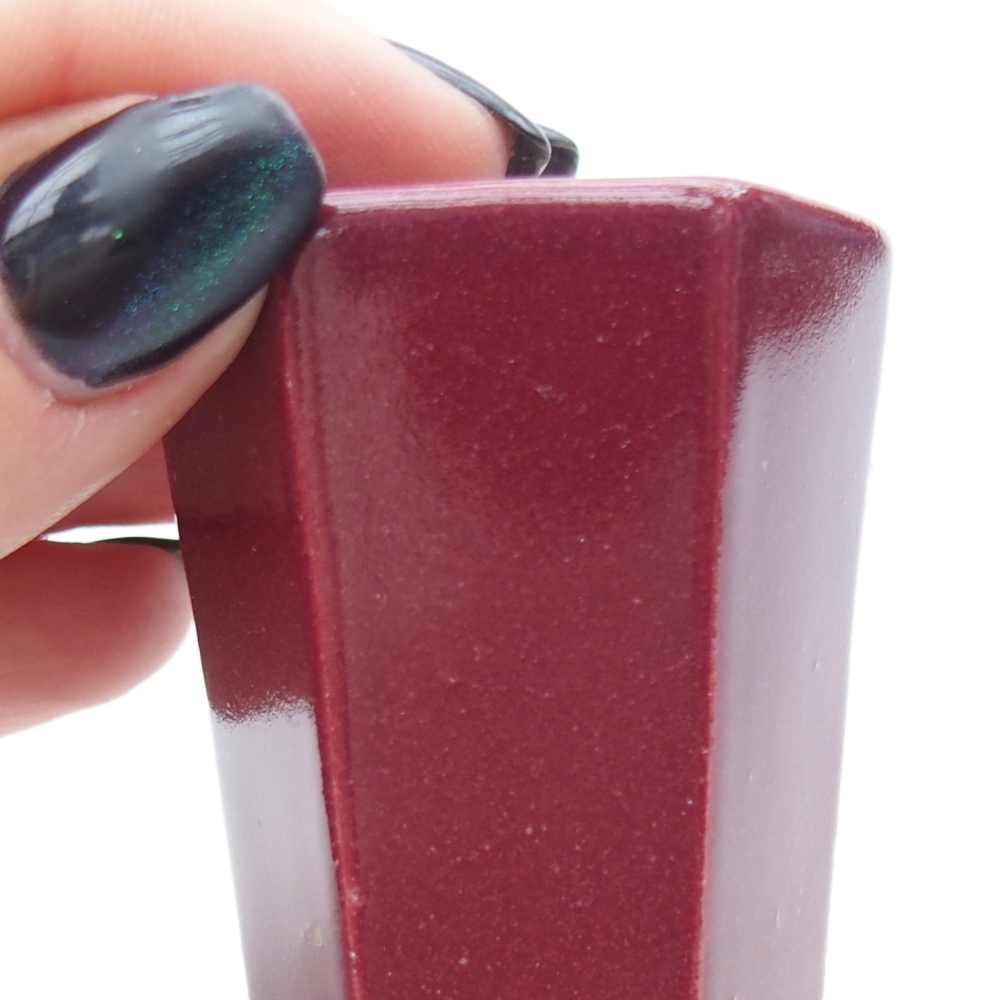 Mini bonsai miska 4 x 3,5 x 5,5 cm, barva vínová