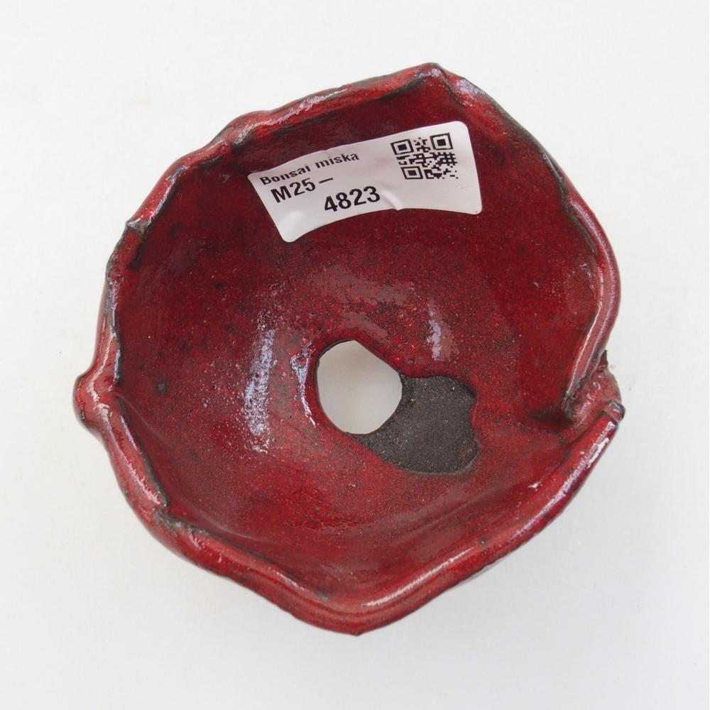 Keramická Skořápka  8 x 8 x 6 cm , barva červená