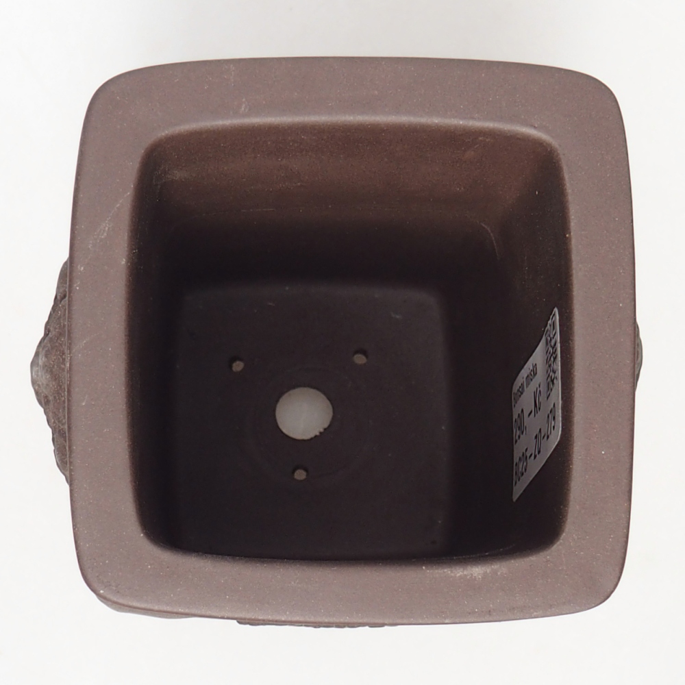 Miska 8 x 8 x 12 cm barva hnědá