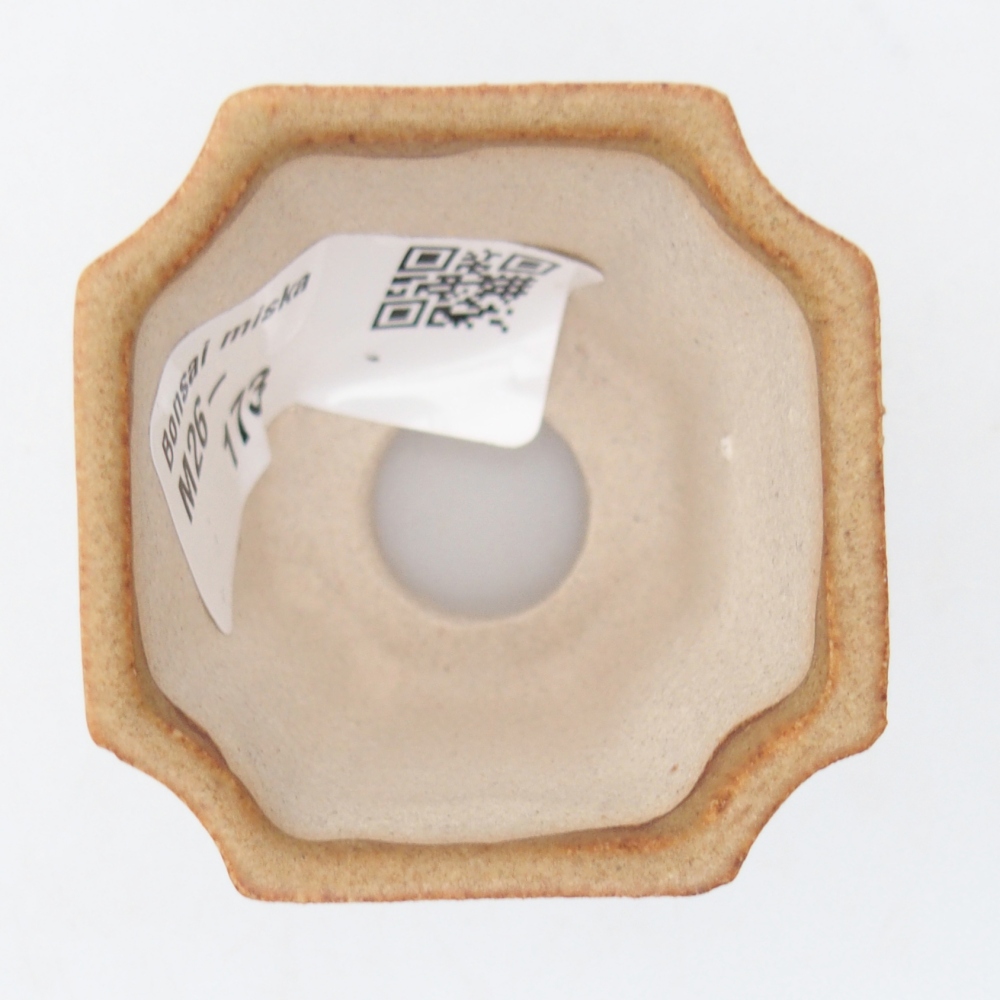 Mini bonsai miska 4,5 x 4,5 x 4 cm, barva hnědá