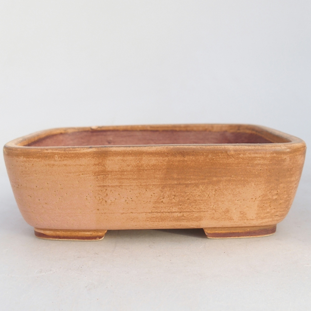 Keramická bonsai miska 14,5 x 12 x 4,5 cm, barva růžová