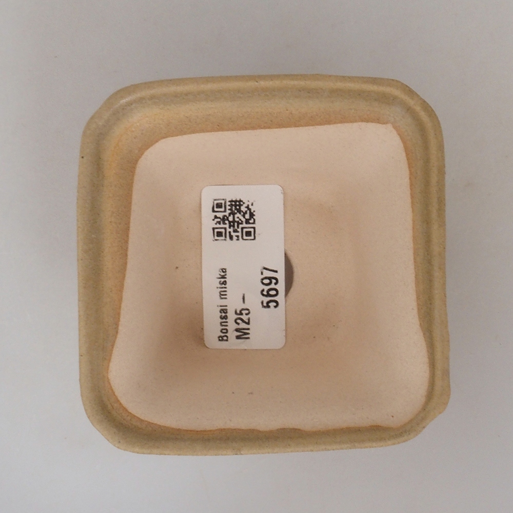 Mini bonsai miska 7,5 x 7,5 x 4,5 cm, barva hnědá