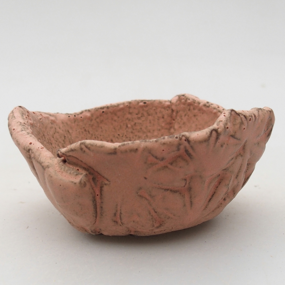 Keramická Skořápka  9 x 8 x 4 cm , barva růžová