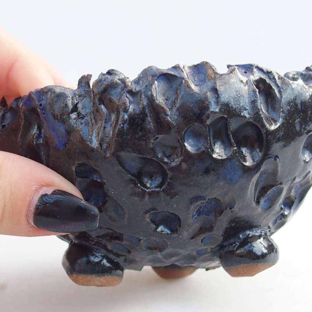 Keramická Skořápka 10 x 9 x 7 cm , barva modrá