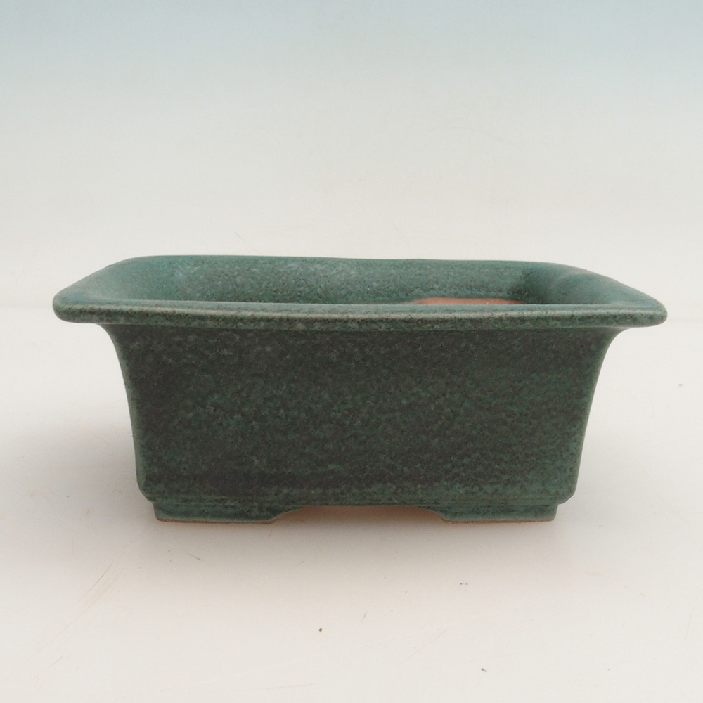Bonsai miska + podmiska H11 - 11,5 x 10 x 4 cm.  - zelená