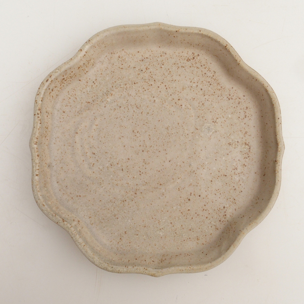 Keramická podmiska H06 - 14 x 14 x 1,5 cm  - béžová