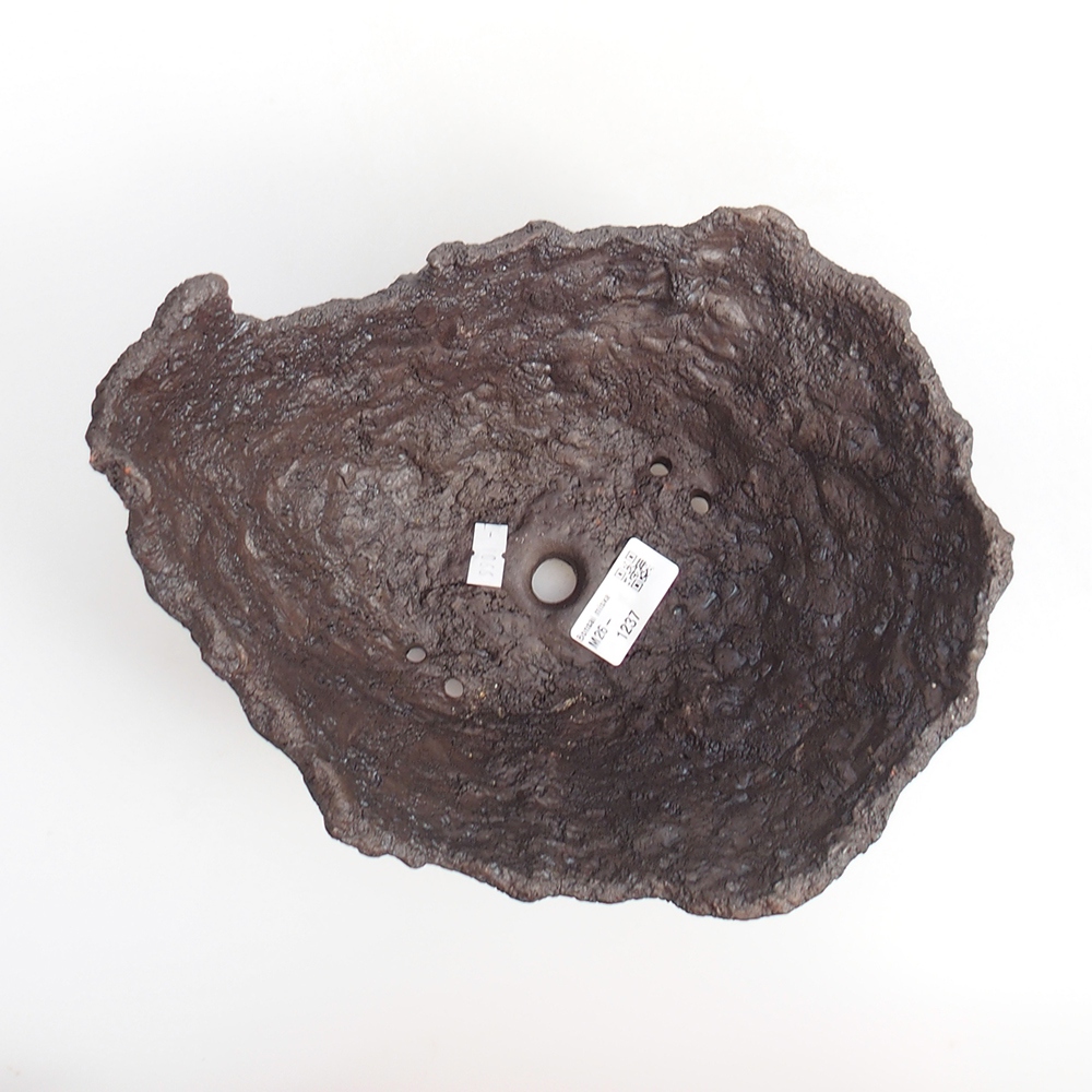 Keramická Skořápka 23 x 20 x 18 cm , barva hnědá