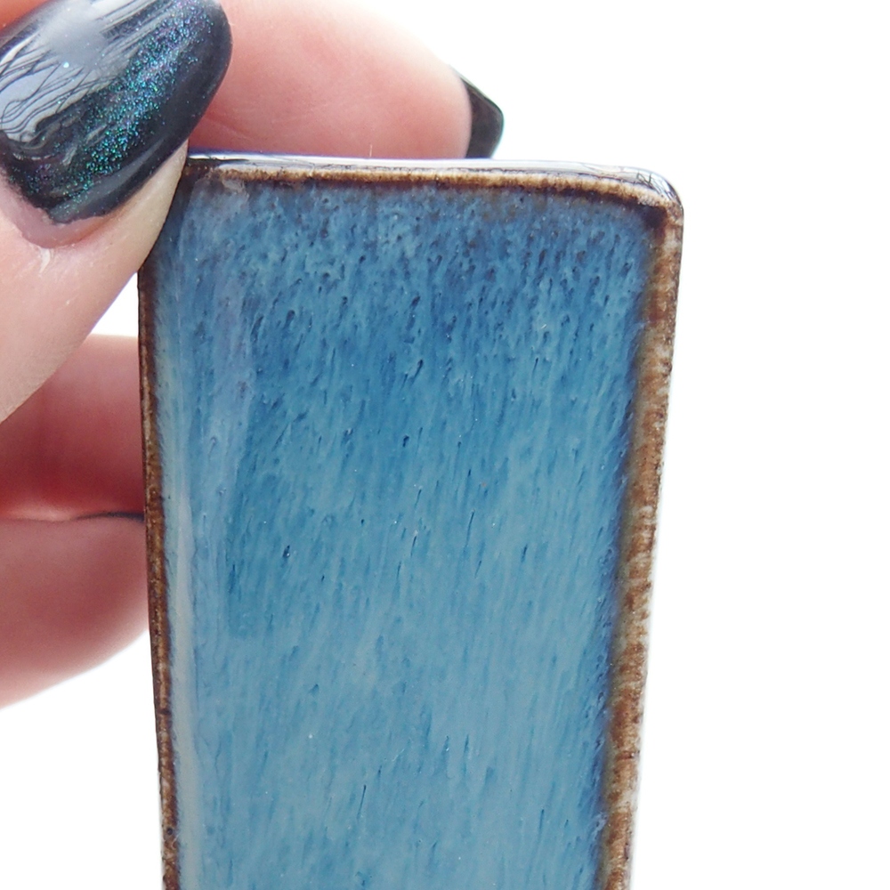 Mini bonsai miska 3 x 3 x 5,5 cm, barva modrá