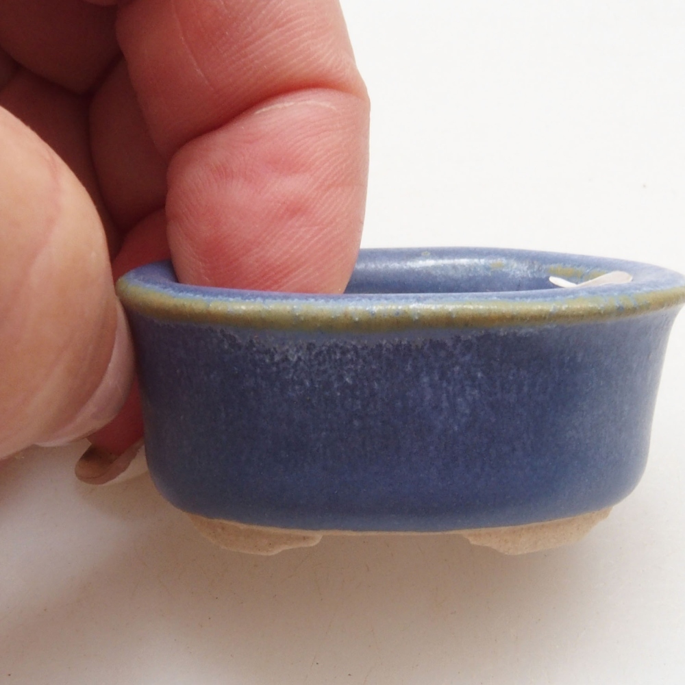 Mini bonsai miska 4 x 3,5 x 2 cm, barva modrá
