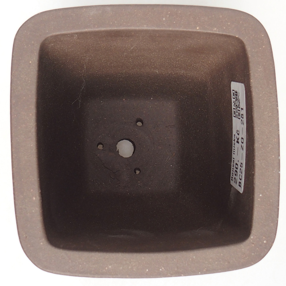 Miska 9 x 9 x 11 cm barva hnědá