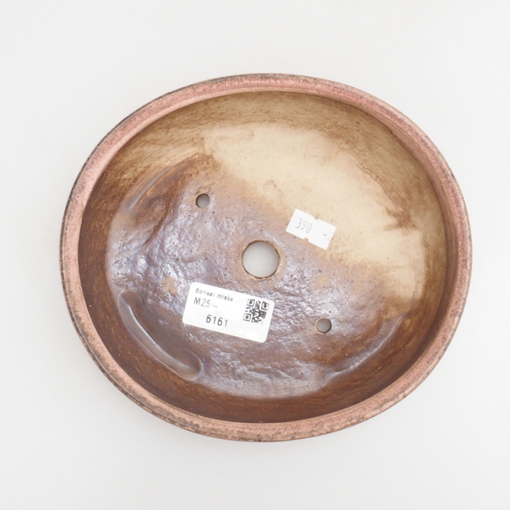 Keramická bonsai miska 18 x 16 x 4 cm, barva růžová