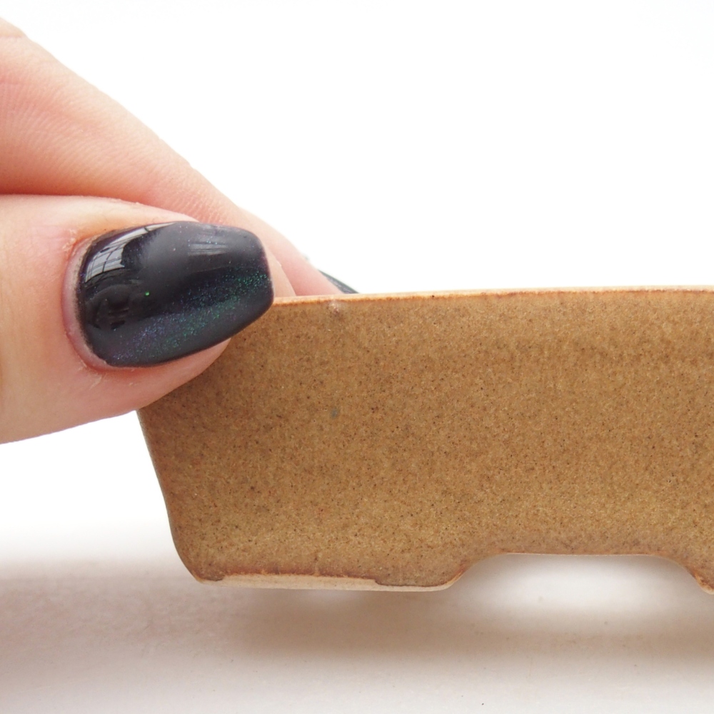 Mini bonsai miska 8 x 6 x 2,5 cm, barva hnědá