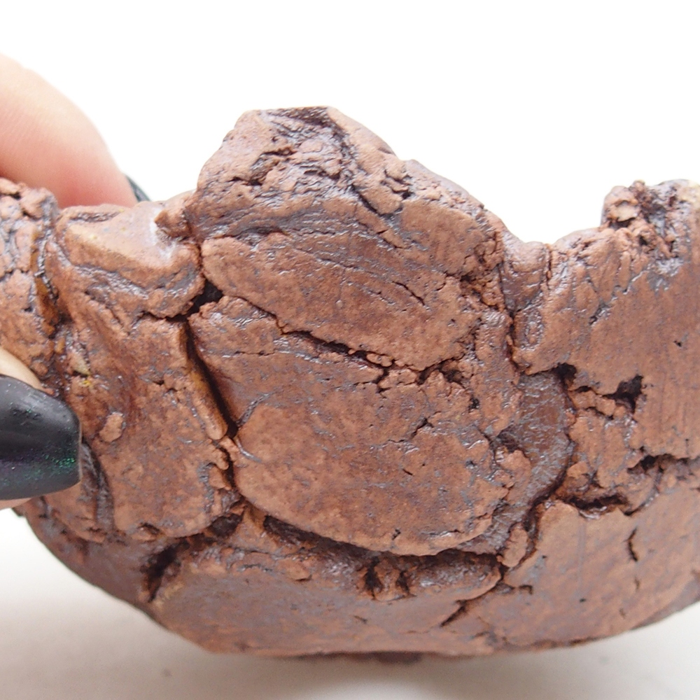 Keramická Skořápka 9 x 9 x 5,5 cm , barva hnědá