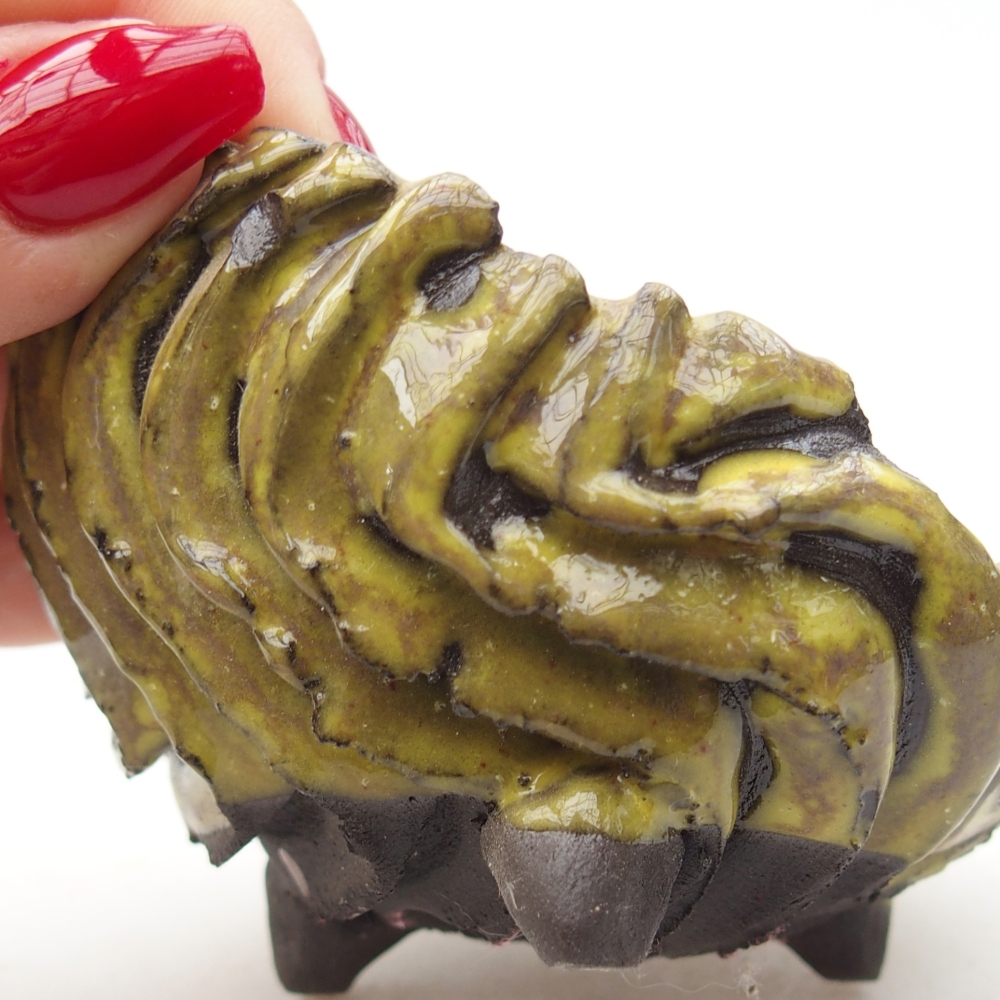 Keramická Skořápka  8,5 x 8 x 6 cm , barva žlutá