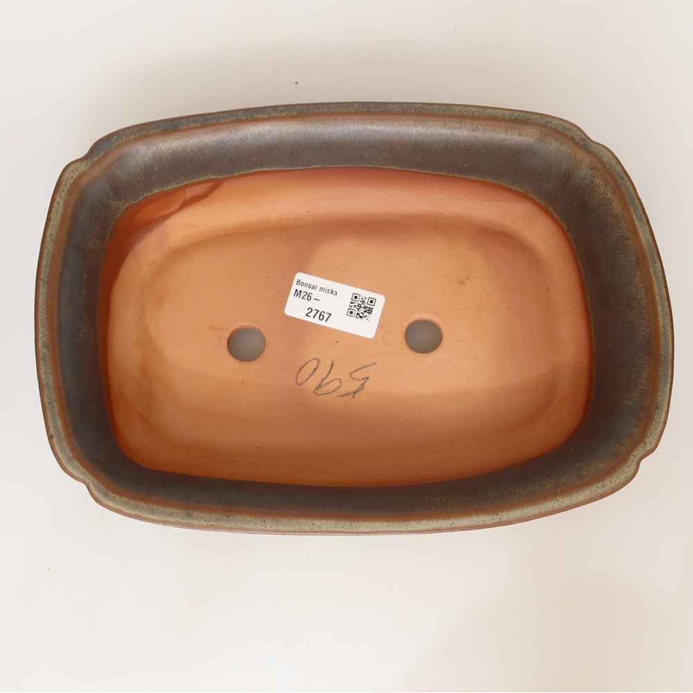 Keramická Miska  24 x 17 x 6 cm , barva hnědá