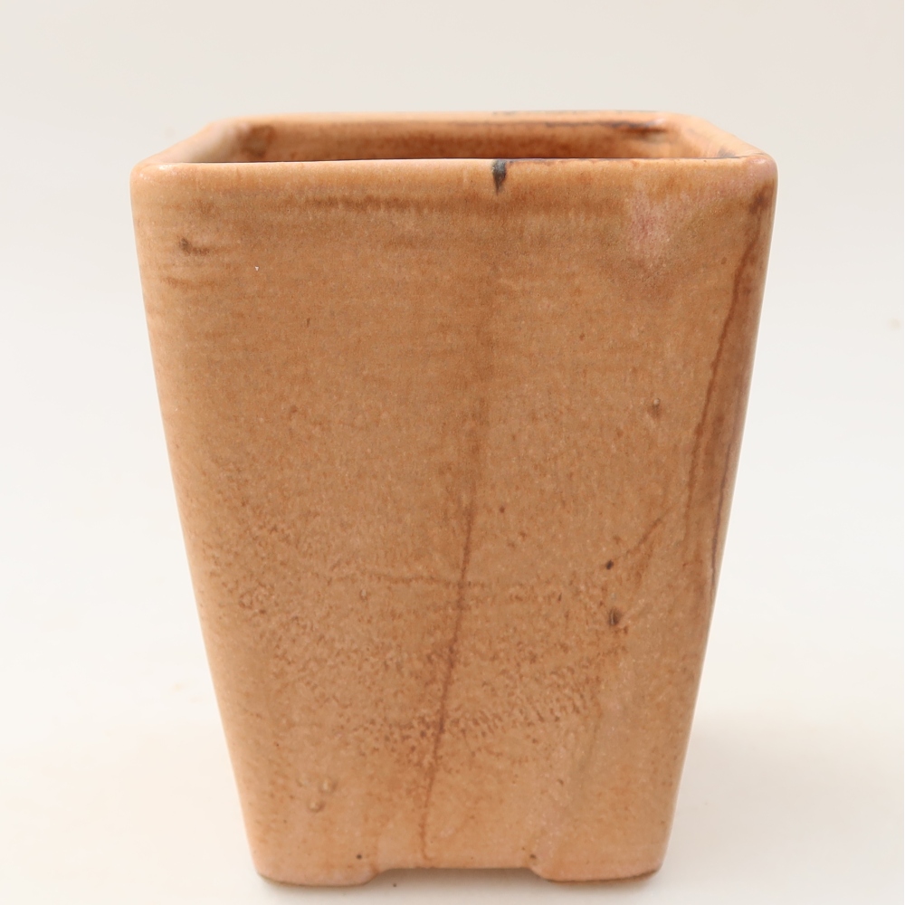 Keramická bonsai miska 8,5 x 8,5 x 11 cm, barva růžová
