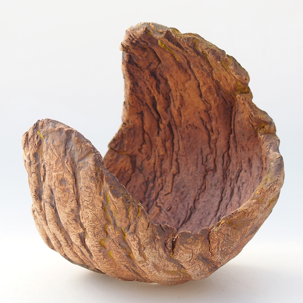 Keramická Skořápka 10 x 9 x 12 cm , barva žlutá