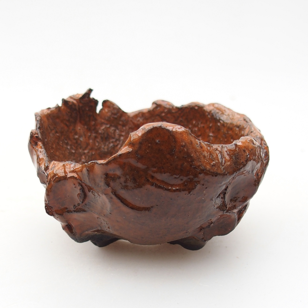 Keramická Skořápka  8,5 x 8 x 5 cm , barva oranžová
