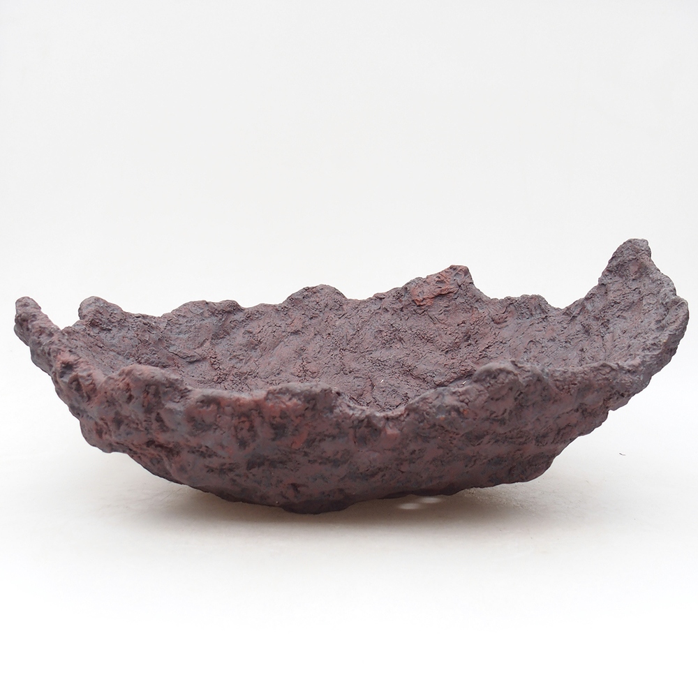 Keramická Skořápka  31 x 25,5 x 12,5 cm , barva hnědá