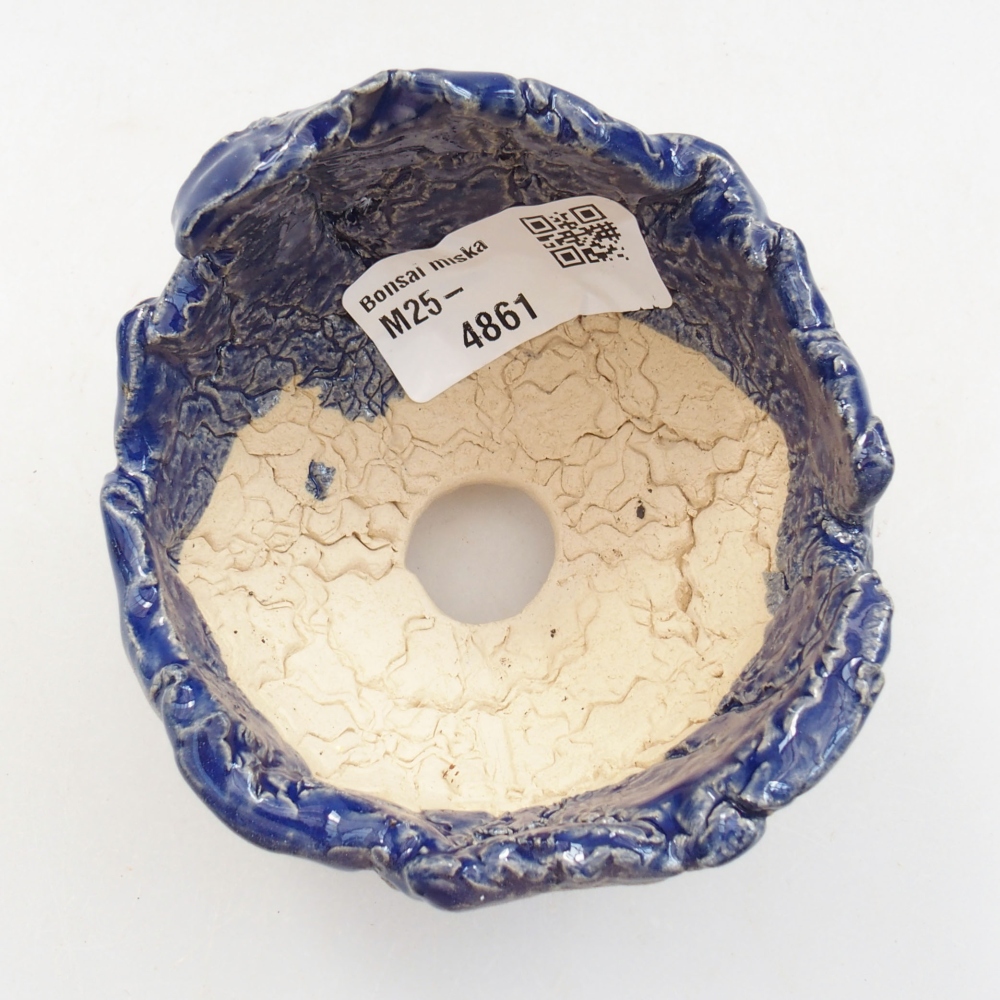 Keramická Skořápka  7 x 7 x 7 cm , barva modrá