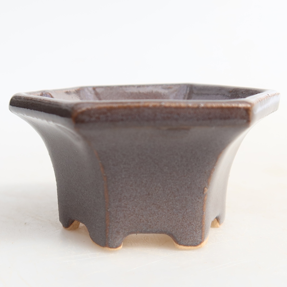 Keramická bonsai miska5,5 x 5 x 3 cm, barva šedá
