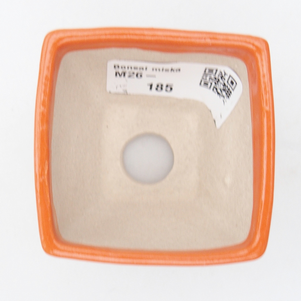 Mini bonsai miska 5,5 x 5,5 x 4,5 cm, barva oranžová