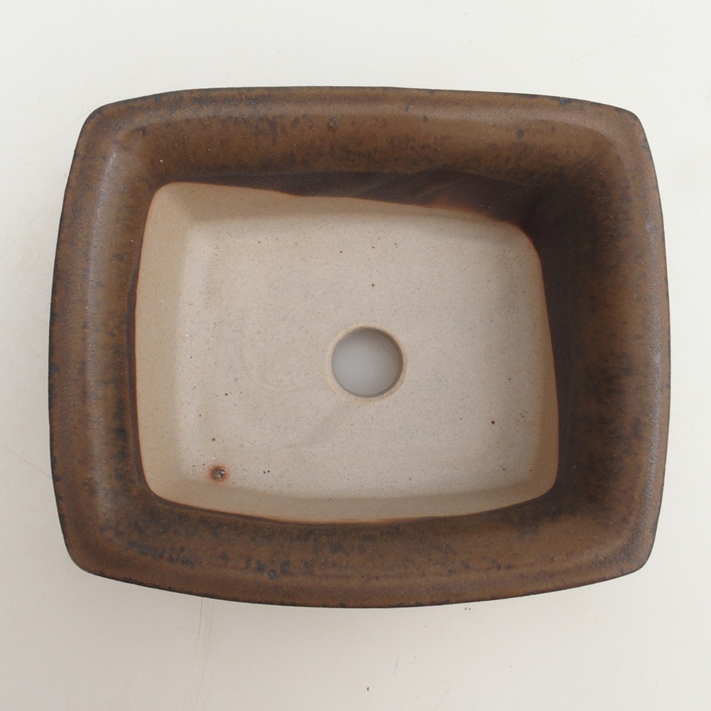 Bonsai miska H11 - 11,5 x 10 x 4 cm. - hnědá