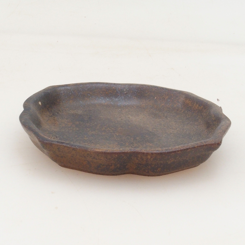 Keramická podmiska H95 - 8 x 8 x 1 cm - hnědá