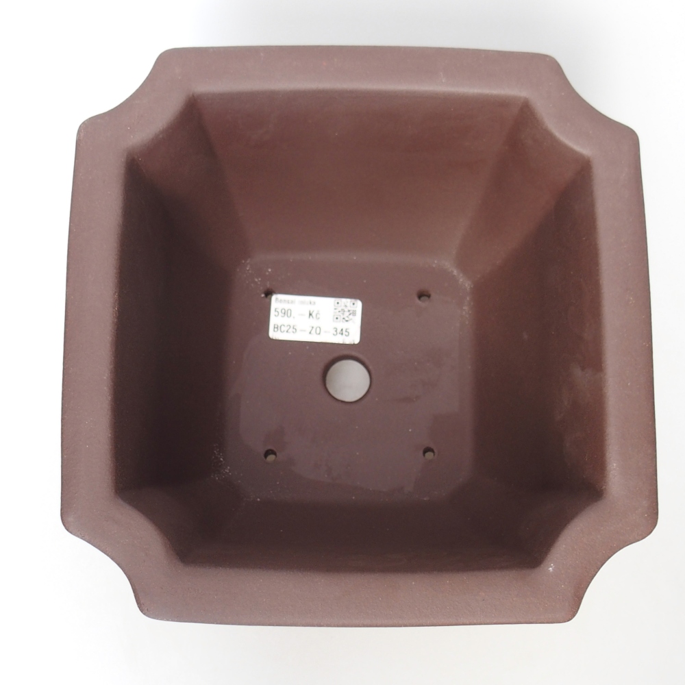 Miska 20,5 x 20,5 x 14 cm barva hnědá