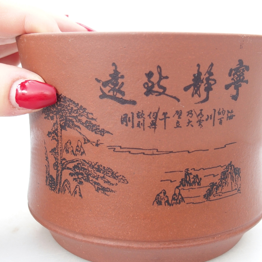 Miska 11,5 x 11,5 x 9 cm barva hnědá