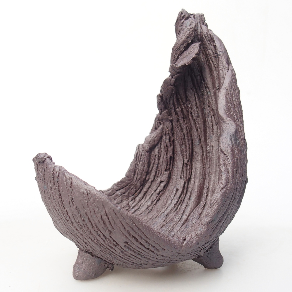 Keramická Skořápka 8,5 x 7,5 x 11,5 cm , barva kovová