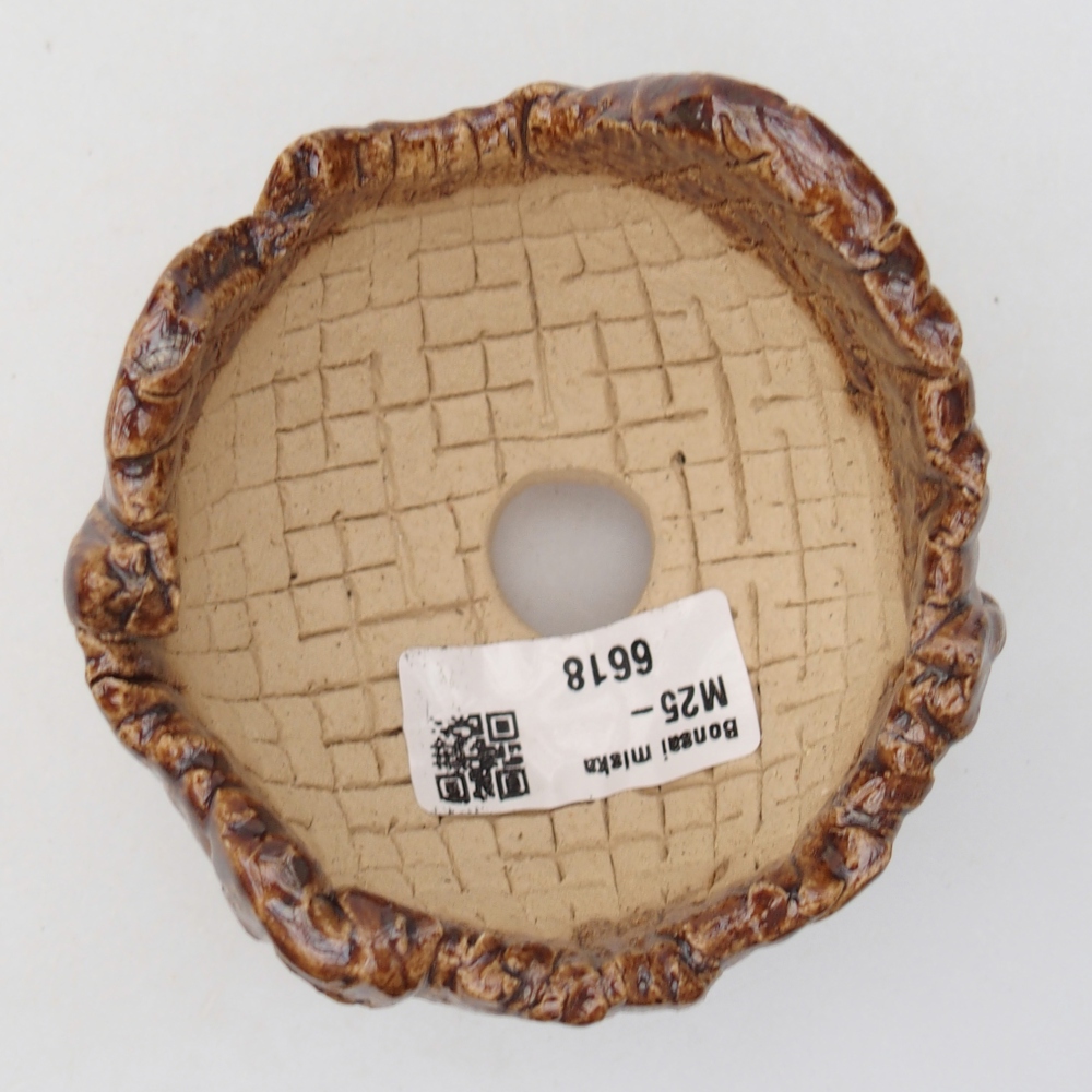 Keramická Skořápka  9 x 8 x 6,5 cm , barva hnědá