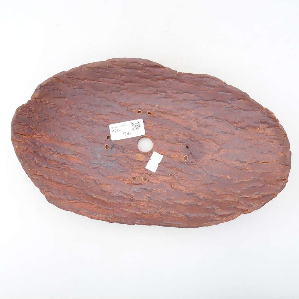 Keramická Skořápka  30 x 18,5 x 5 cm , barva hnědá