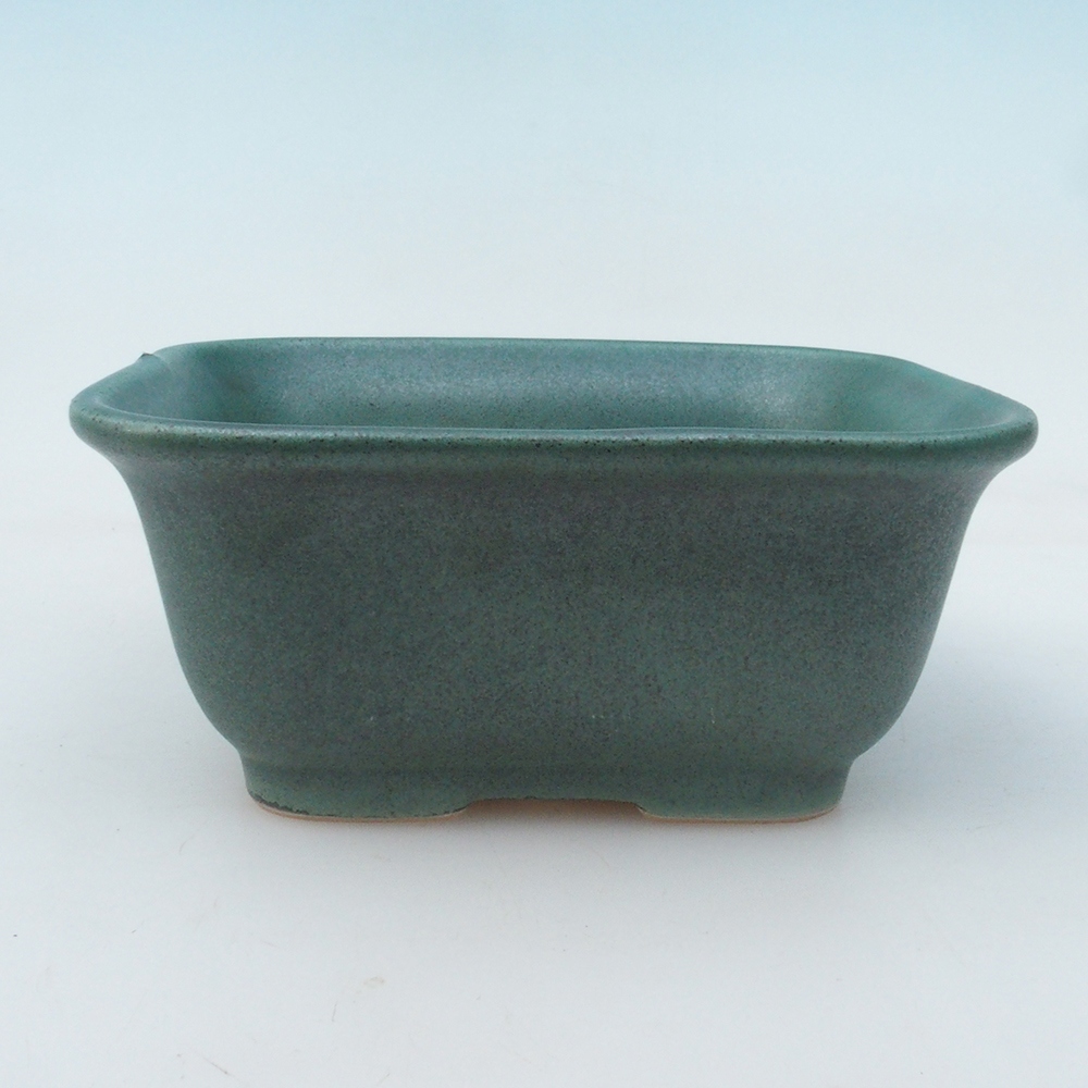 Bonsai miska + podmiska H37 - 14,5x13x6,5 cm. - zelená