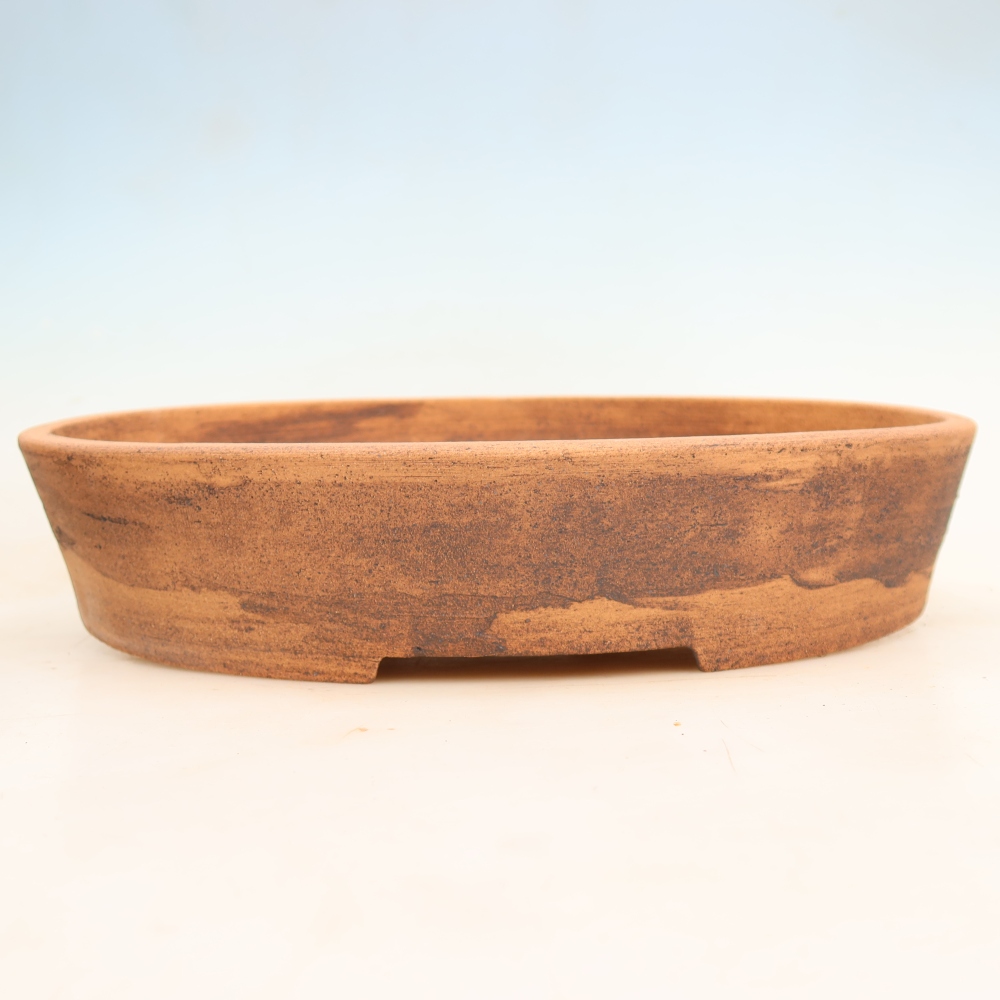 Keramická bonsai miska 38 x 30,5 x 7,5 cm, barva hnědá
