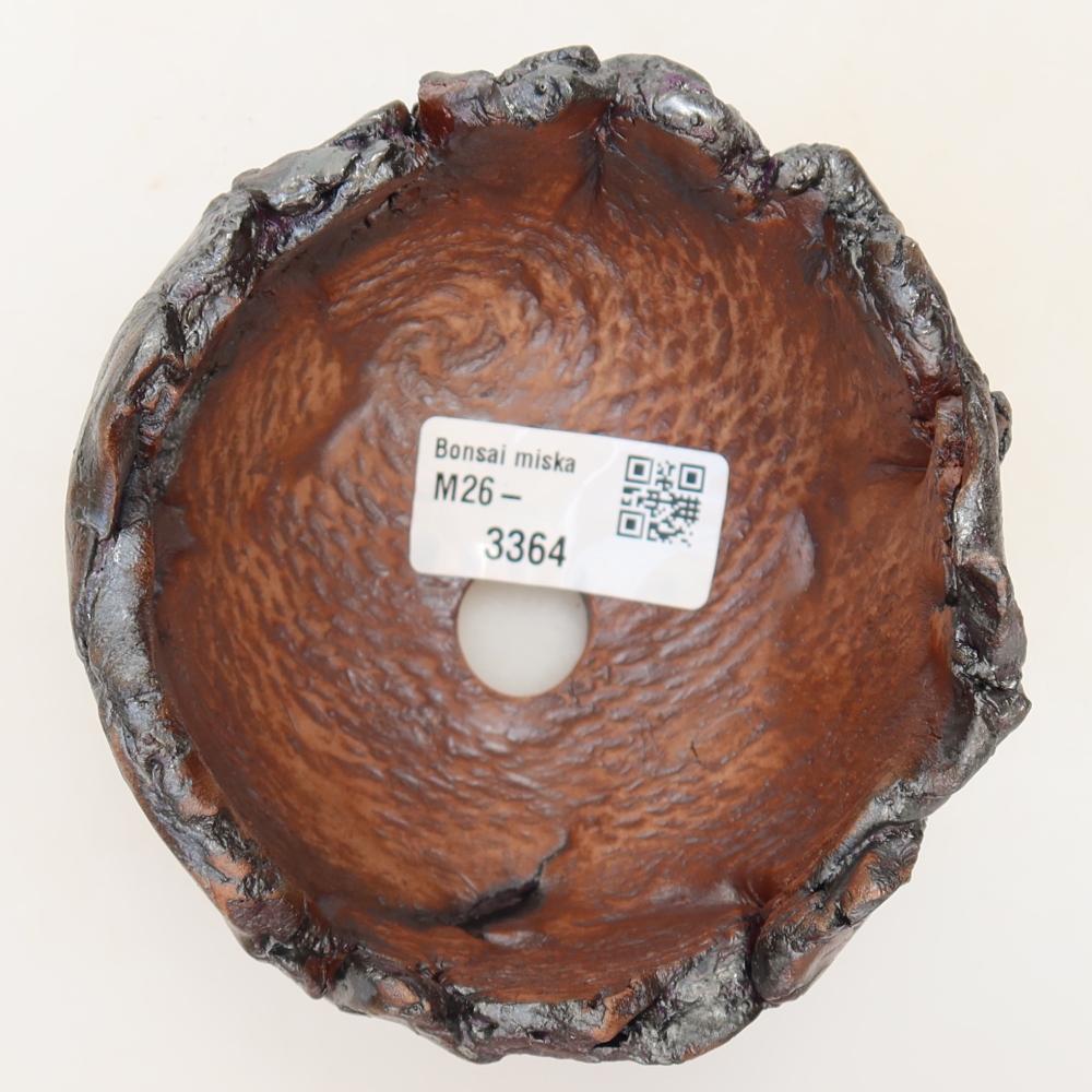 Keramická Skořápka 11 x 9,5 x 8 cm , barva hnědá