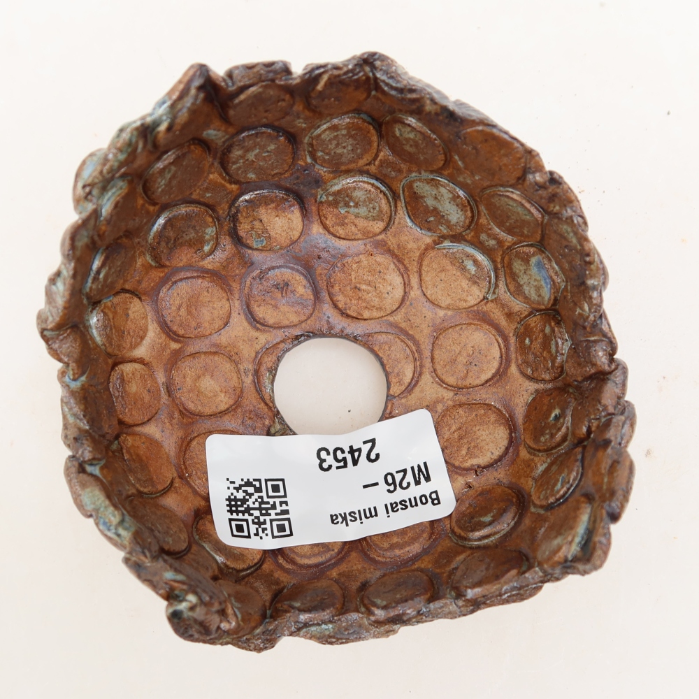 Keramická Skořápka  8,5 x 8,5 x 6 cm , barva hnědozelená